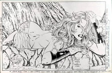 ORIGINAL ART Glory & Friends Bikini Fest Page #13 by John Stinsman