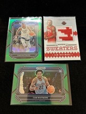 (3) 2023-24 Panini Prizm Green, Hoops Cam Whitmore Rookie Sweaters Patch RC’s