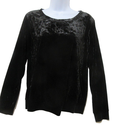 Sz L Matty M Women Top Black Velour Whimsy Goth Witch Versatile USA Made Y2K