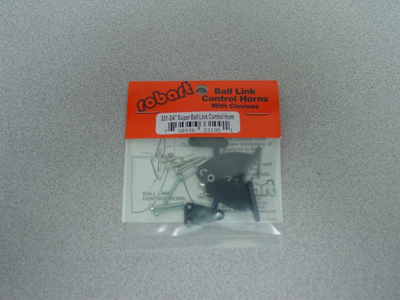 Robart #331 3/4" Lg Super Ball Horn/Clevis