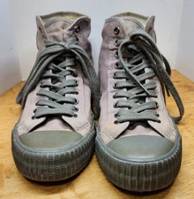 PF Flyers Center Hi Sneakers Brown Men’s 11 Right Shoe Eyelet Damage See Pics