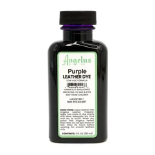 Angelus Purple Permanent Leather Dye Alcohol Based Durable Rich Color 4Oz