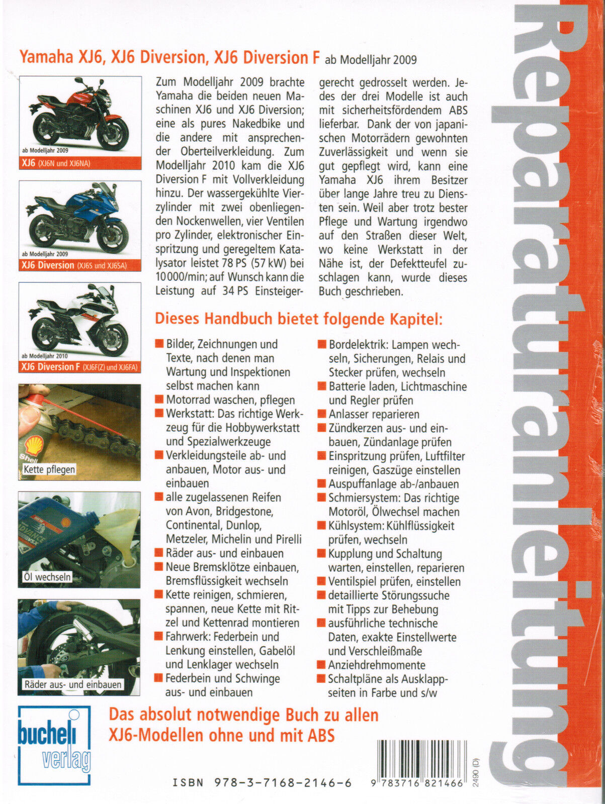 Thumbnail - Reparaturanleitung Yamaha Xj6, Xj6 Diversion, Xj 6 Diviersion F Ab Mj.