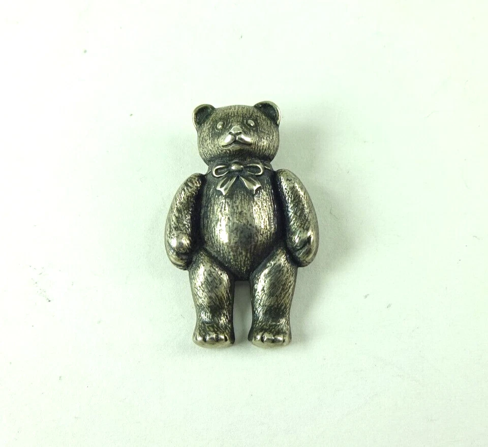 Broche colgante grande de plata esterlina James Avery TEDDY BEAR RETIRADO