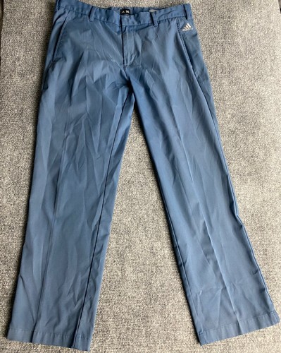 Adidas Golfhose Herren 34x30 Blau 3 Streifen Climalite Aktiv Freizeit Sport
