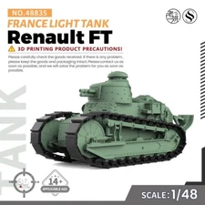 1/48 Military Model Kit France Renault FT Light Tank