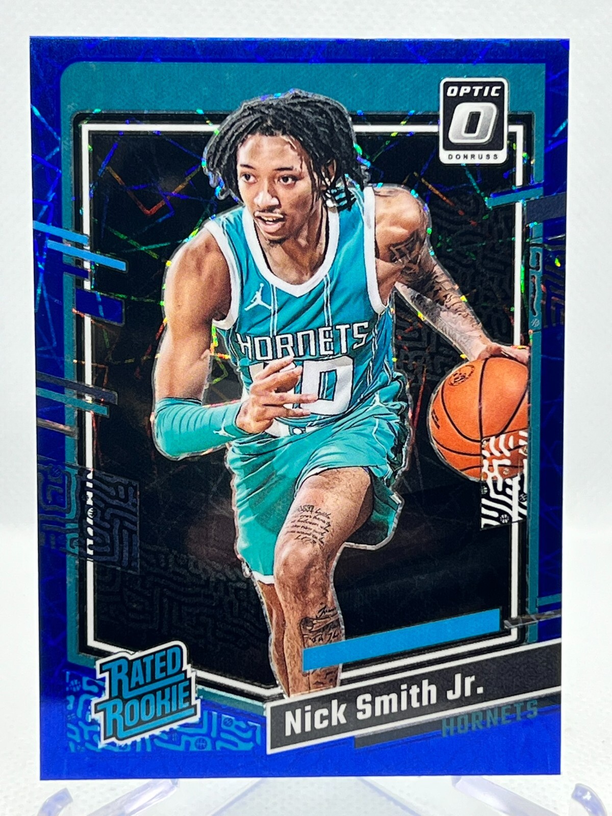 NICK SMITH JR. RC 2023-24 Panini Donruss Optic #224 Rated Rookie BLUE VELOCITY