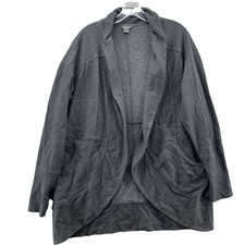 Eddie Bauer Cardigan Women's Large Thumb Hole Office Athleisure Gorpcore Travel