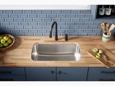 Sterling 11600-NA McAllister 32"x18 Single Basin Undermount SS Kitchen Sink NOB