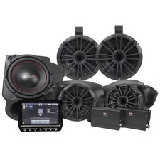 Mb Quart Mbqr-stg5-rc-1 4 Speakers Stage 5 Polaris Rzr Tuned System 800w