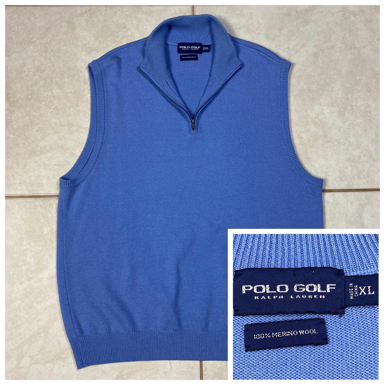 Ralph Lauren Polo Golf Men's Blue Wool 