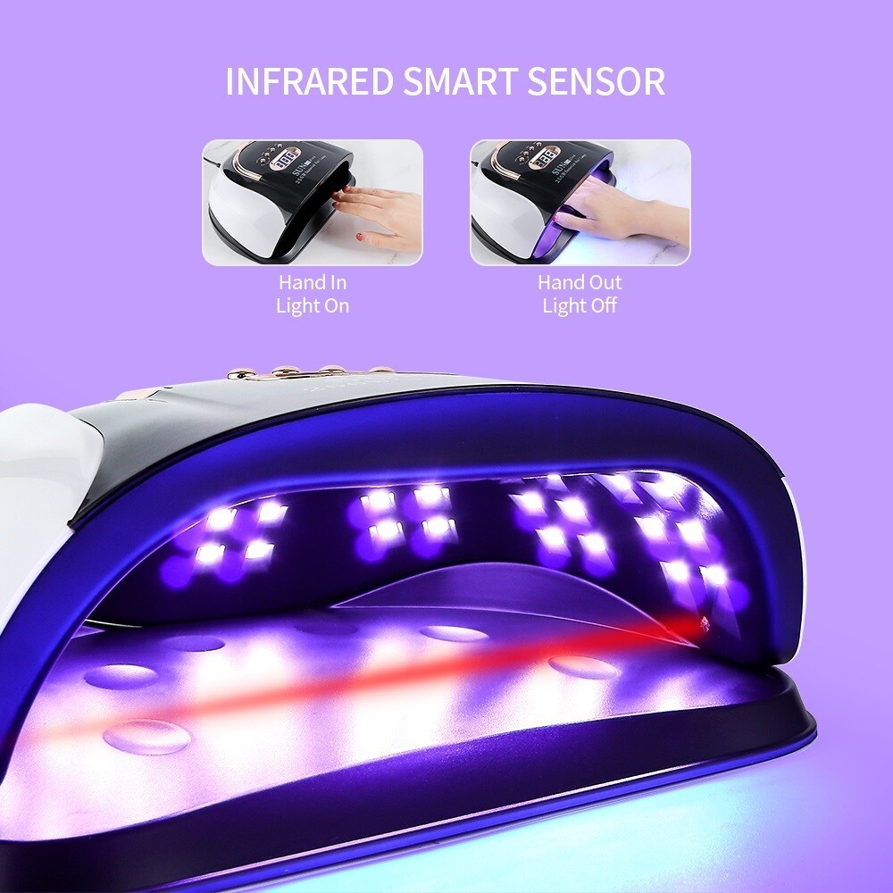 256W UV LED Nail Lamp Light Professional Nail Polish Dryer Art Gel