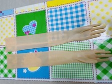 877 Extra Small latex skin long gloves moulded opera gloves fit 14-15cm wrist