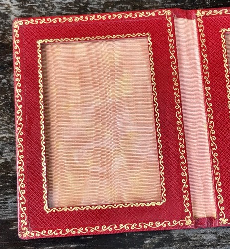 LOEWE Vintage Wallet Card Document Photograph Holder Leather Photo LOEWE OEM / - Picture 6 of 9