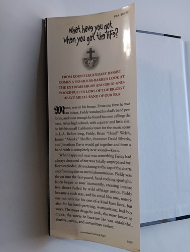 Fieldy Got the Life My Journey of Addiction Faith Recovery & Korn Hardcover Book - Picture 3 of 5