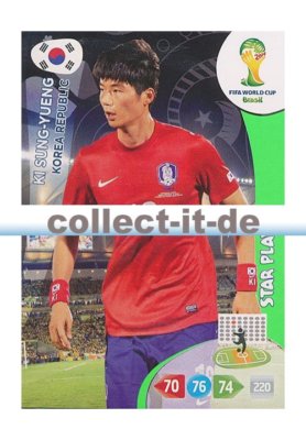 Panini Adrenalyn XL World Cup 2014 - 238 - Ki Sung-Yueng - Star Player