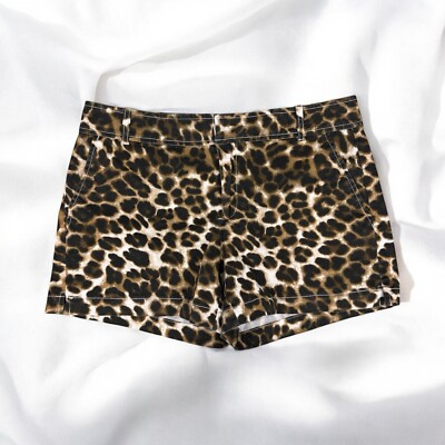 Brown Leopard Cheetah Print Mini Shorts Y2K Festival Summer Punk Rock Grunge 4