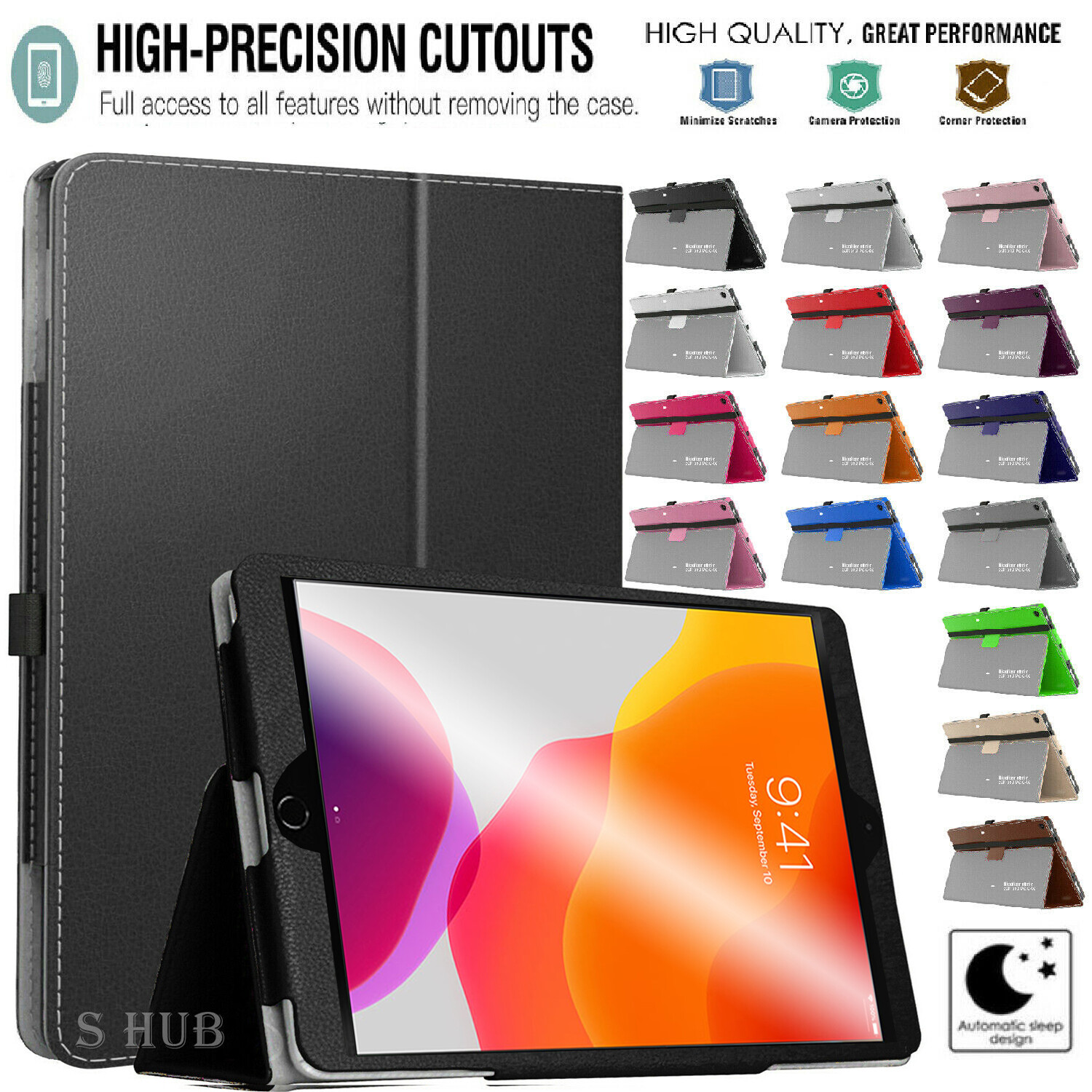  Leather Shockproof Smart Case Cover For iPad 7th 8th 9th Generation 10.2
