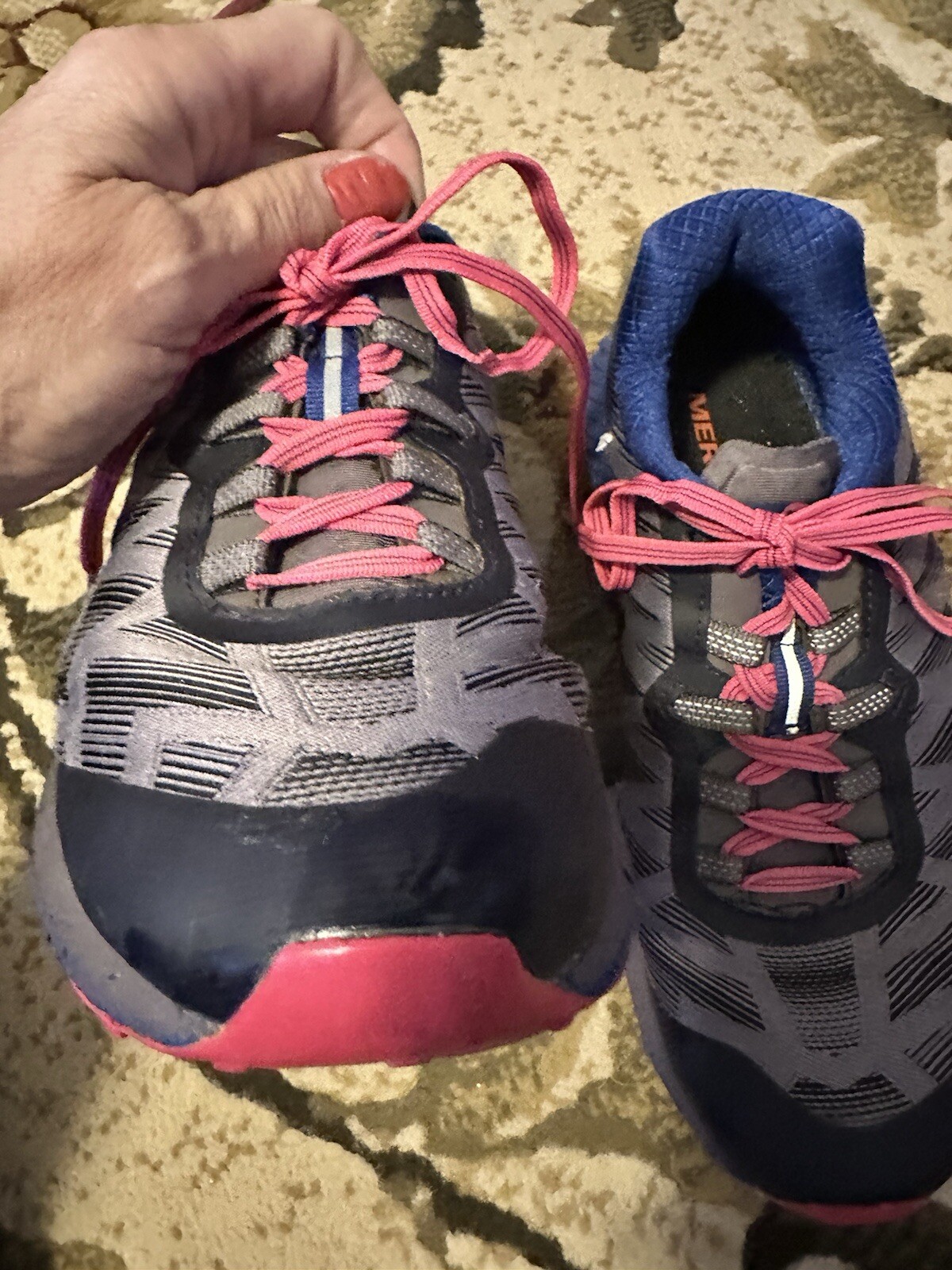 Scarpe da Trail Running Donna Merrell Agility Synthesis Flex Grigio Blu Taglia 6 5