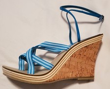 Nuovissimo!  Scarpe con zeppa Bakers blu savana taglia 8,5