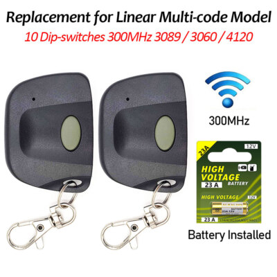 Garage Door Opener Replacement For Multicode 3089 Gate Opener Remote Transmitter