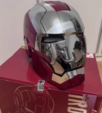 US Stock !!  AUTOKING Iron Man Helmet MK5 Electronic Voice Activated Open&Close