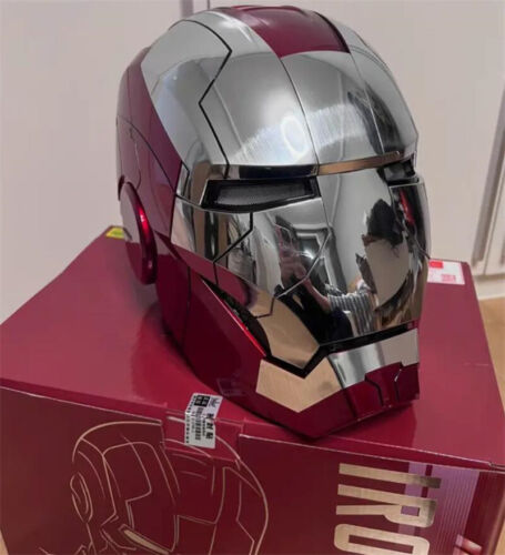 US Stock !!  AUTOKING Iron Man Helmet MK5 Electronic Voice Activated Open&Close - Picture 1 of 15