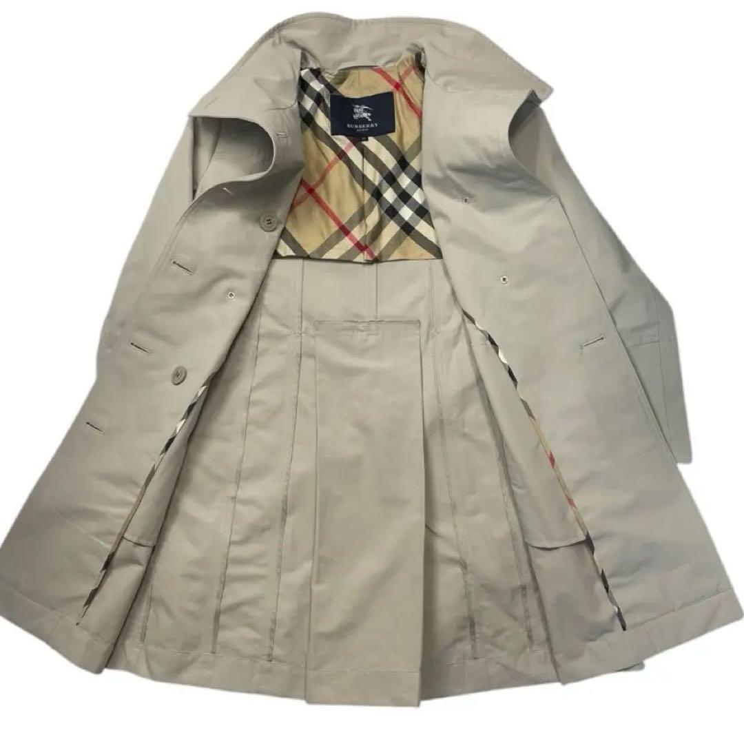 Burberry London Spring Coat Long Nova Check Beige 38