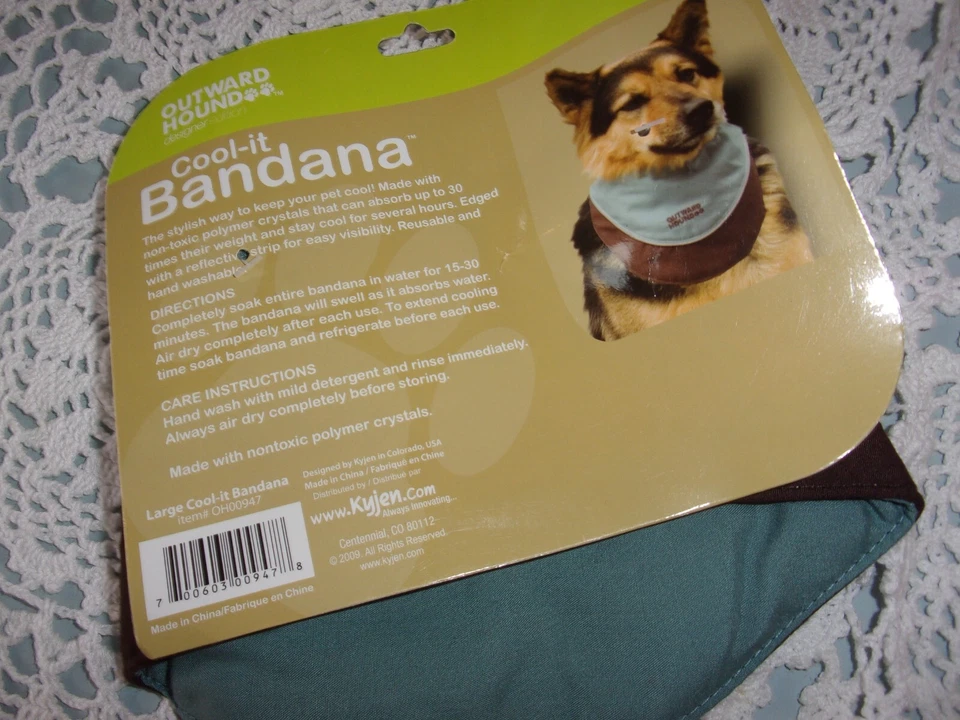Bandana KYJEN Outward Hound Perro ENFRIAMIENTO Cool-It S Pequeña Foto 2 de 3