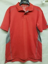 Champion Men's Polo Shirt Performax Red/Gray Small or Medium