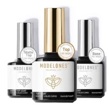 Modelones Gel Top, Base Coat and Matte Gel Polish