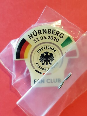 Off. Pin Fanclub DFB 31.03.2020 Nürnberg Deutschland Germany v Italien Italy ovp