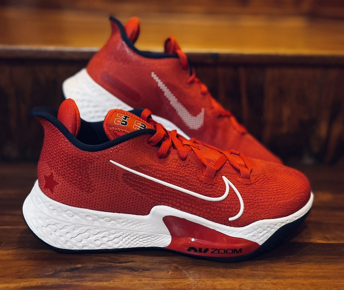 Nike zoom basketball shoes clearance red