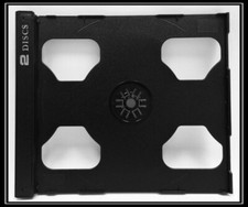 50 New High Quality Black Double CD Smart Trays w 2Discs Print YL28LOGO