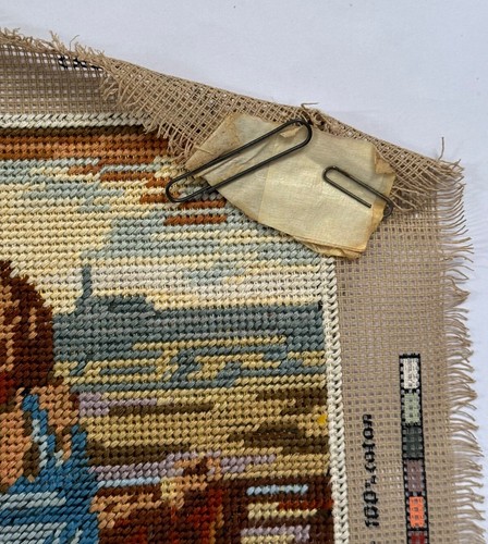 Vintage Needlepoint Finished Margot Creations de Paris "L'ANGELUS" #2105 France - Picture 5 of 12
