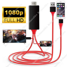 HDMI Mirroring AV Cable Phone to TV HDTV Adapter 1080P For iPhone 13 12 11 14 8
