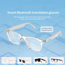 Smart Glasses AI Language Translation Bluetooth Call Sunglasses Open-Ear Headset