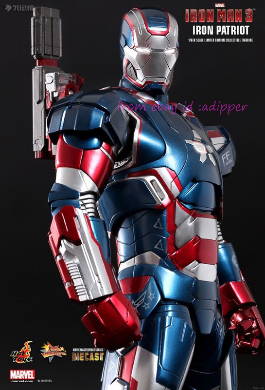 Hot Toys 1/6 Action Figure Mms195 D01 Ironman 3 Iron Patriot