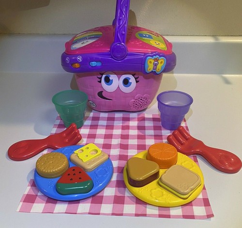 Leap Frog Talking Shapes And Sharing Picnic Basket ~ Great Used Condition!! - Picture 1 of 9