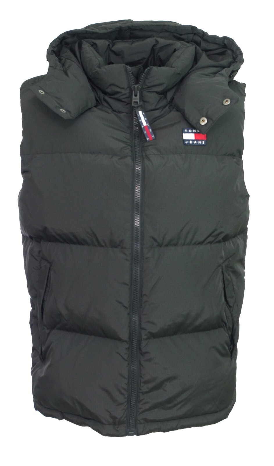 T.JEANS■(W)Crop Alaska Puffer Vest★送料込 Tommy Jeans Black Alaska Puffer Vest Without Sleeves Men
