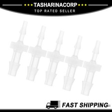 Universal Piece of 5 Hose Barb Fitting 1/16" to 1/8" Hose ID Connectors Plastic