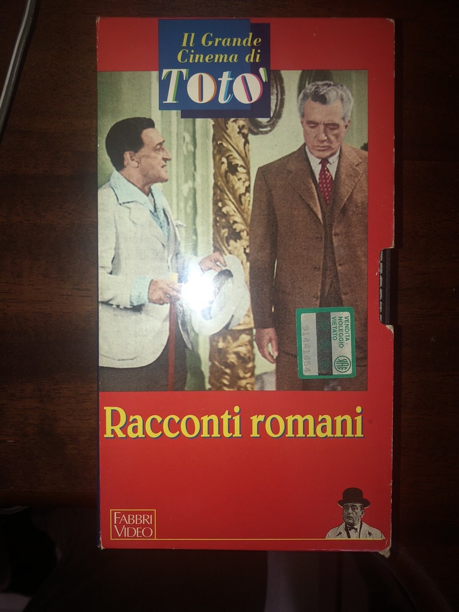 VIDEOCASSETTA VHS FILM TOTÒ RACCONTI ROMANI CON VITTORIO DE SICA