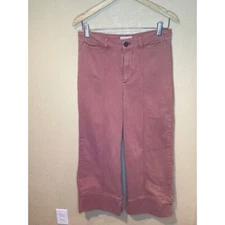Anthropology Chino Stylish Dusty Rose Casual Chic Trousers Size 2