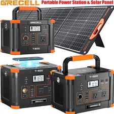Peak 2000W Power Station Portable Solar Generator Backup Battery / Solar Panel
