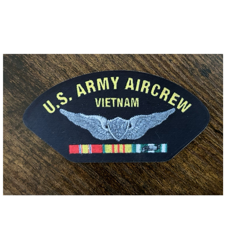 U.S. Army Aircrew Vietnam  iron on 3X2 cloth patch. Not embroidered. (2 count)