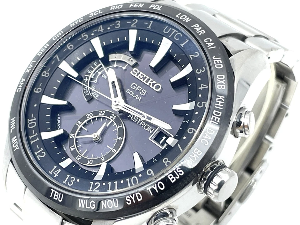 Reloj para hombre SEIKO ASTRON GPS radio onda solar acero inoxidable en caja 7X52-0AE0 Foto 3 de 4