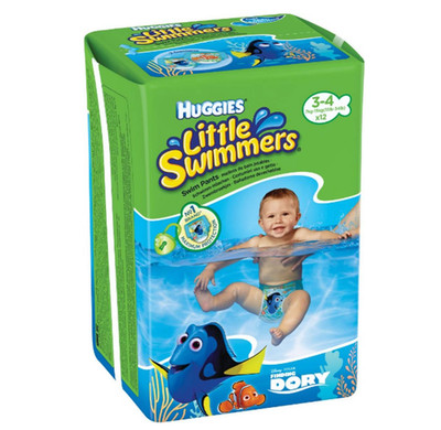 Huggies Windeln Little Swimmers Badehosen Größe 3-4 (7-15 kg) 12er Pack