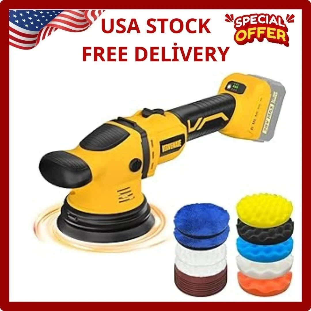 Cordless Buffer Polisher Kit for Dewalt 20V Battery (No Batt