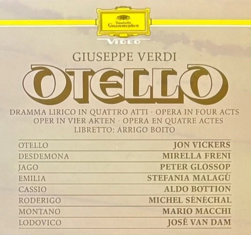Giuseppe Verdi Otello Karajan CD Video LaserDisc Deutsche Grammophon 1987 - Bild 4 von 4