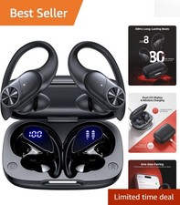 Wireless Headphones with 80 Hours Battery Life High-Fidelity Sound for Sports